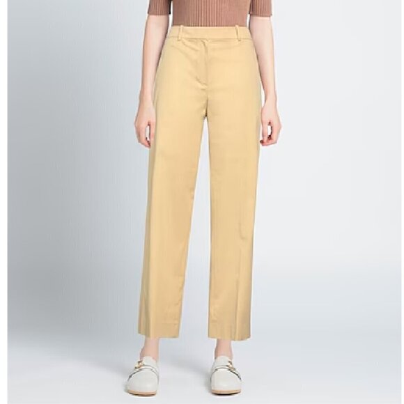 Club Monaco Cotton Gabardine Straight Leg Pants Size 2 - Picture 1 of 5